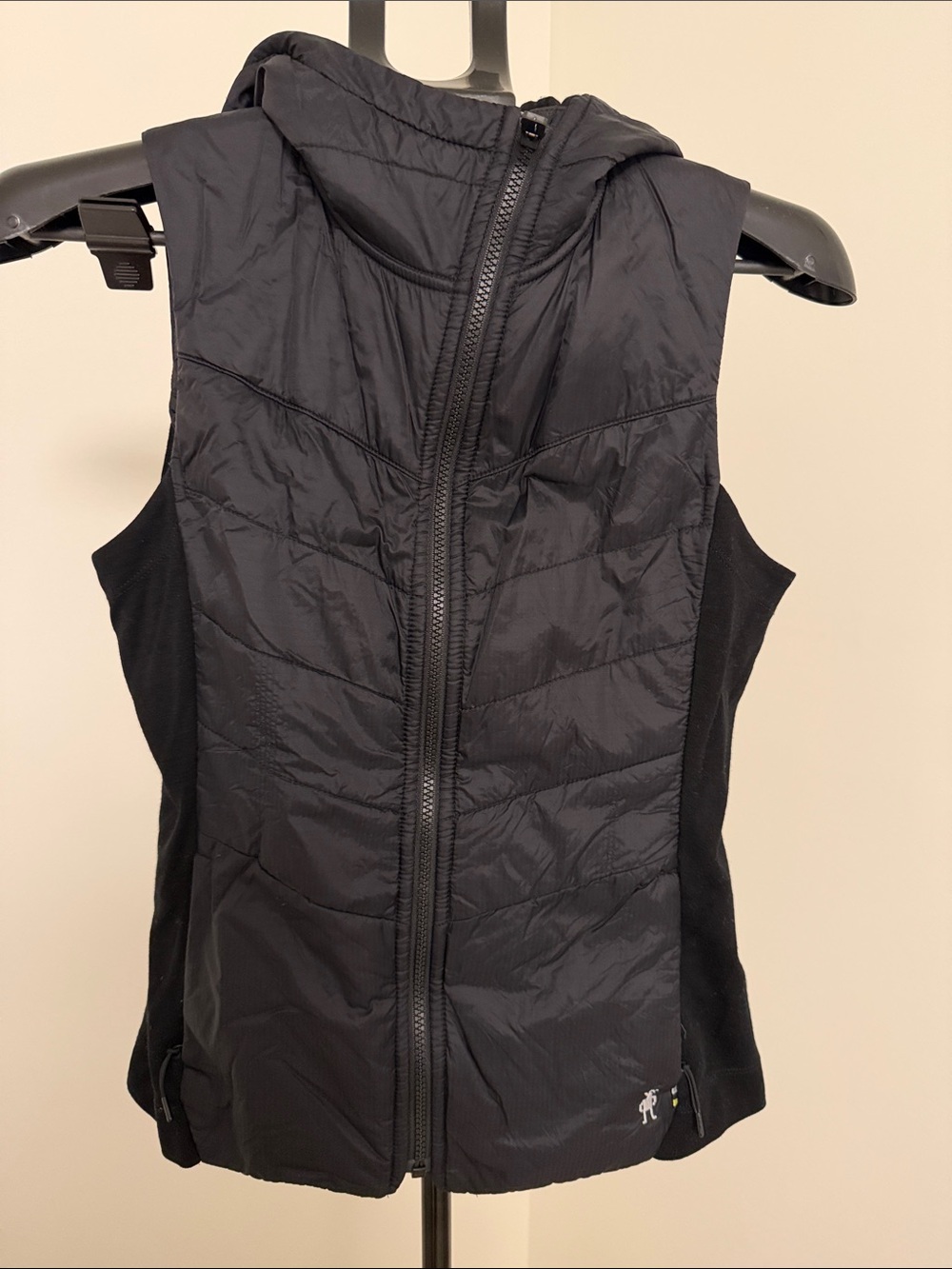 Smartwool Black Hooded Quilted Vest